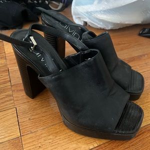 Calvin Klein chunky heels size 8.5